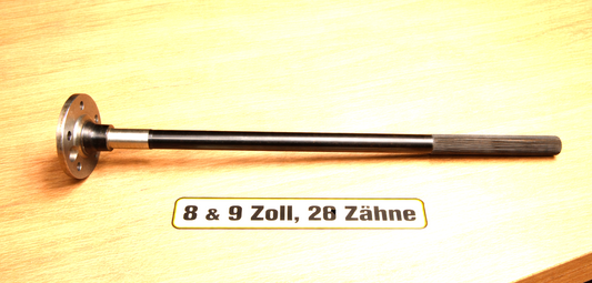 Ford 8 & 9 Zoll, Steckachse 28 Zähne - Muss auf Länge gekürzt werden
