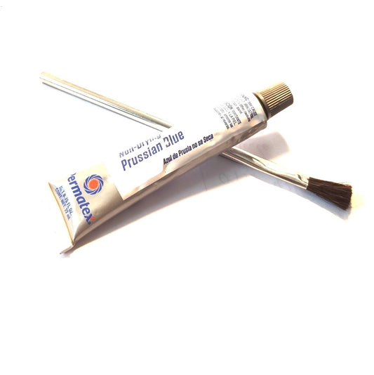 Markierungsfarbe ( Tuschierpaste ) Blau,  mit Pinsel