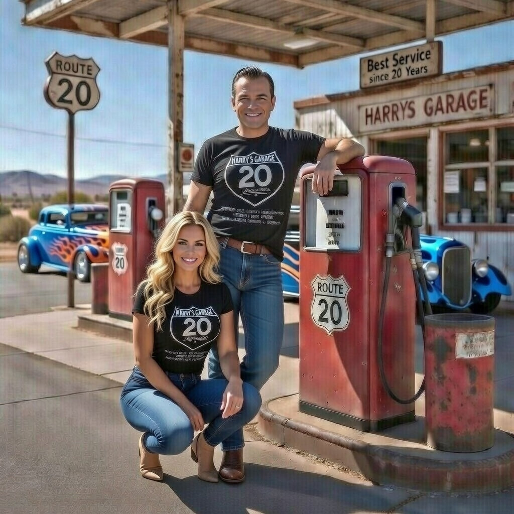 T-Shirt " Harrys Garage 20'Anniversary"