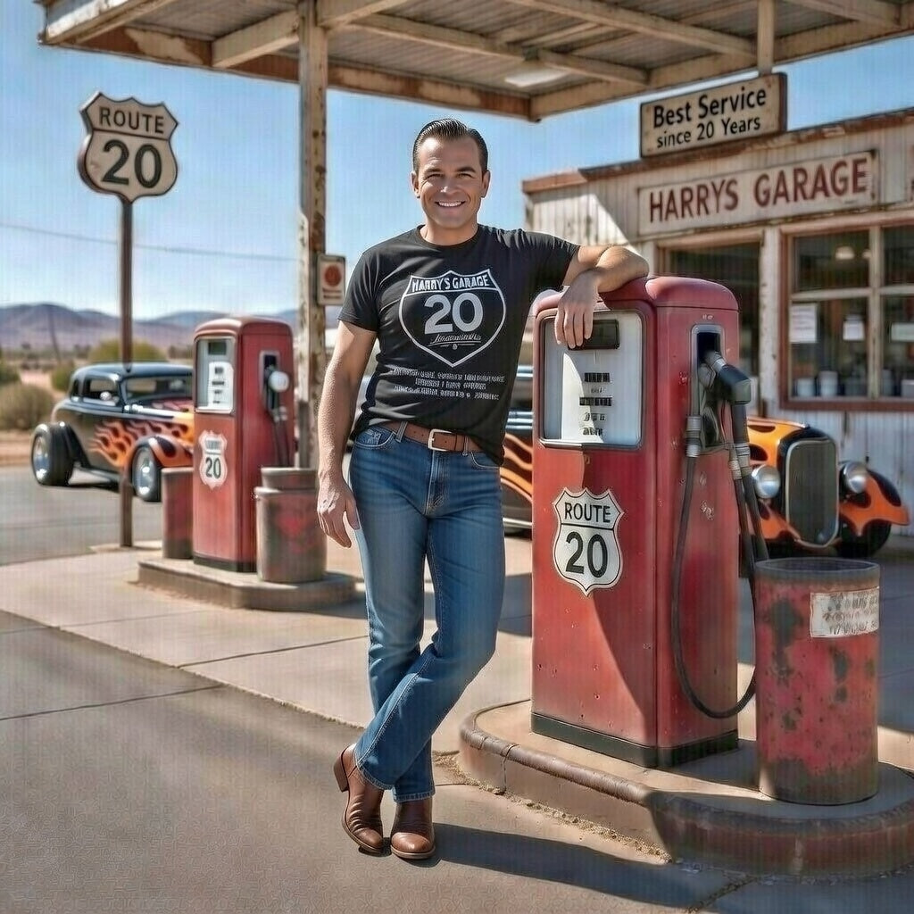 T-Shirt " Harrys Garage 20'Anniversary"